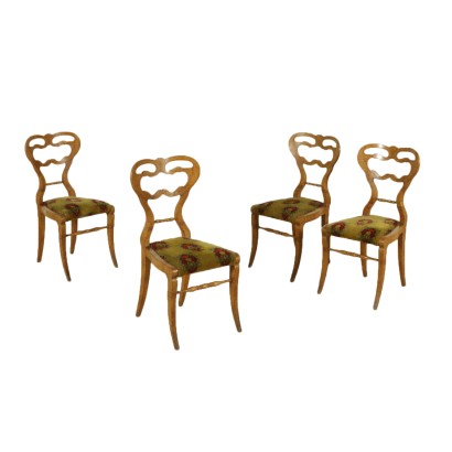 antiguo, silla, sillas antiguas, silla antigua, silla italiana antigua, silla antigua, silla neoclásica, silla del siglo XIX, Grupo de cuatro sillas, Johann Nepomuk Geyer