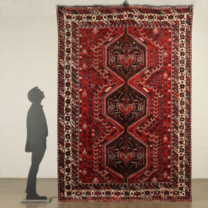 Handmade Shiraz Carpet Iran Wool 2000s