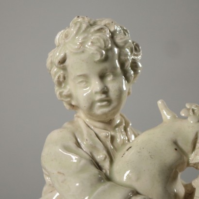 Suite de quatre Petits Statues Terre cuite Italie '800
