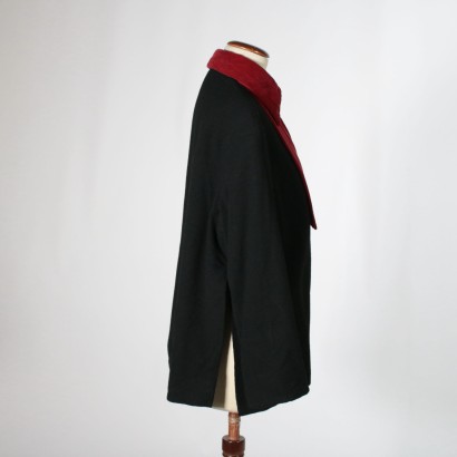 Vintage Black and Red Jacket Made in Italy 1940s-1950s
