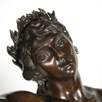 Orpheus and Cerberus by Adrieu Etienne Gaudez Bronze Sculpture