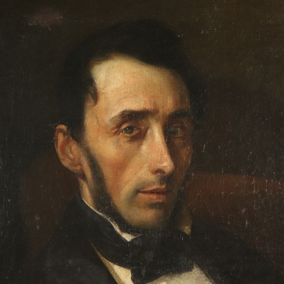 Porträt eines Mannes Ölgemälde 19. Jahrhundert