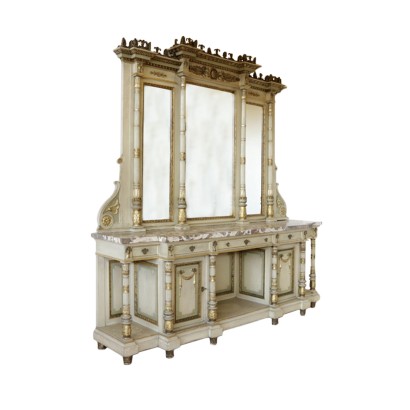 Glass Cabinet Neoclassical Style Italy 20th Century