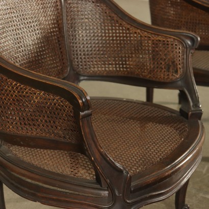 Paar Revival Sessel Italien 20. Jahrhundert