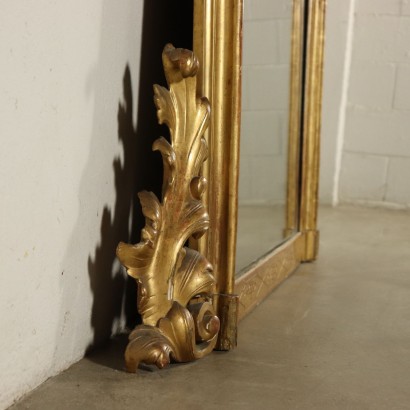 Großer vergoldeter Spiegel Italien 19. Jahrhundert