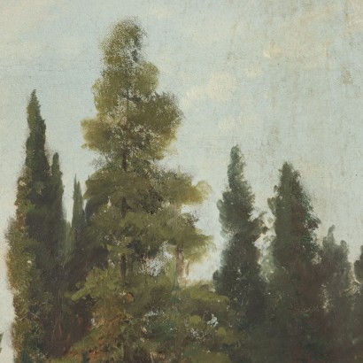 Peinture de Stanislaus Drusiani Huile sur Toile 1882
