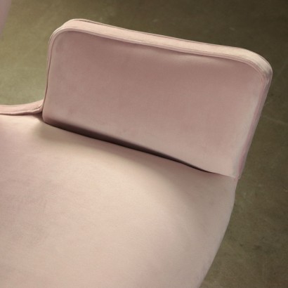 Two Seater Sofa Velvet Upholstery Vintage Argentine 1950s