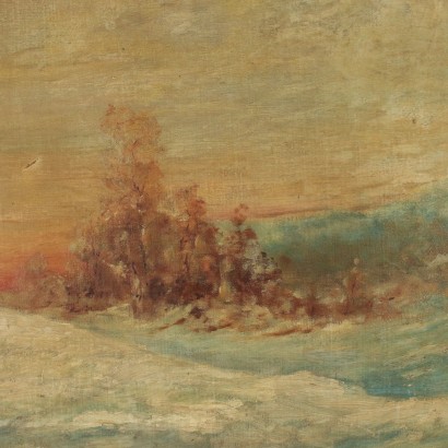Landschaft von Giuseppe Cavalleri Ölgemälde 20. Jahrhundert