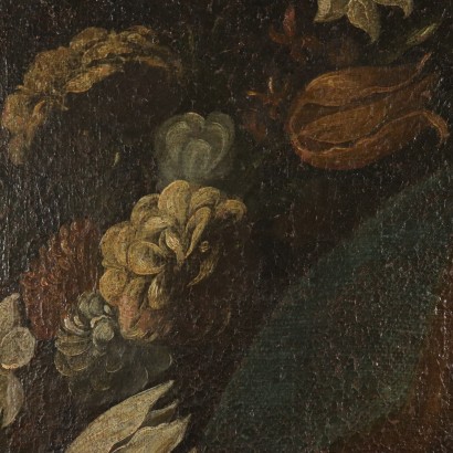 Worshipful Madonna and Child Painting 17th Century