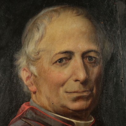 Portrait of Bishop Carlo Gigli Painting 19th Century