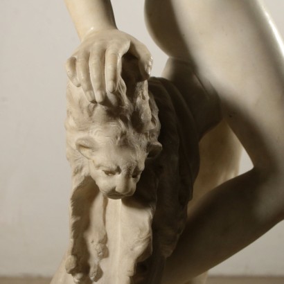 Statue Jeune Bacchus Marbre Blanc Italie '800