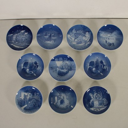Set of Plates Bing & Grondahl Denmark 20th Century