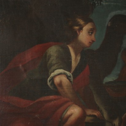 Eliezer and Rebecca at the Well Painting 18th Century