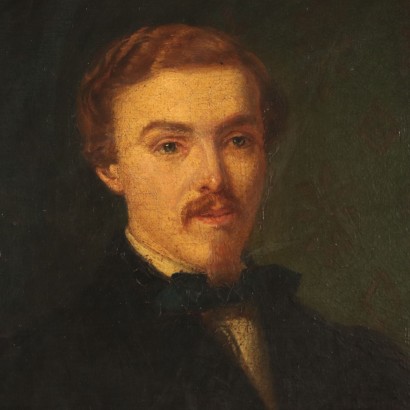 Porträt eines Herrn Ölgemälde 19. Jahrhundert