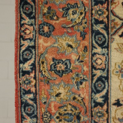 Tapis Isfahan Coton Laine Fabrication manuelle Iran Années 60-70