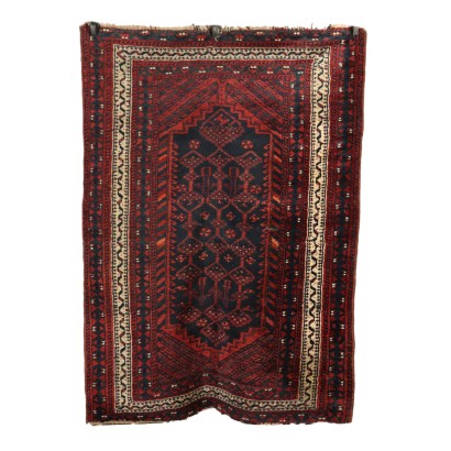 Tapis Beluci Laine Noued gros Fabrication manuelle Iran Années 50