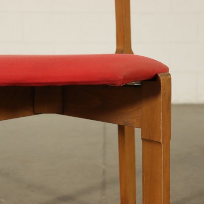 Fünf Stühle aus Buchenholz Vintage Italien 60er Jahre
