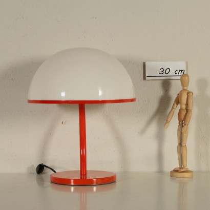 Lampe de Table Métal Plexiglas Italie Années 60-70