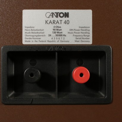 Canton Karat 40, casse acustiche