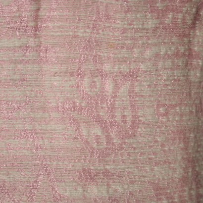 Vintage Dress Pink Jacquard Milan Italy 1950s-1960s