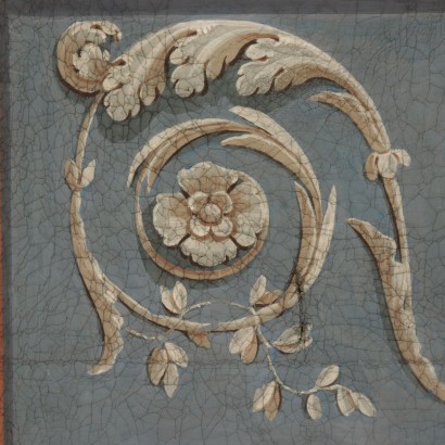Neoklassisches Dekoratives Element Gemälde 18. Jahrhundert