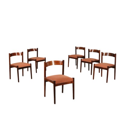 Set of Chairs by Giancarlo Frattini Vintage Italy 1960s