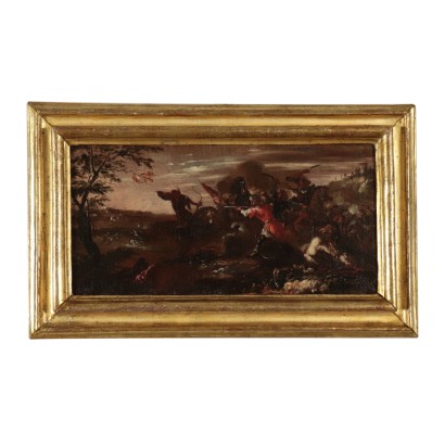 Kriegsszene Gemälde 17. Jahrhundert