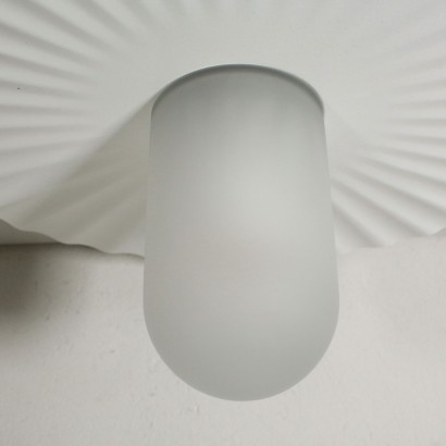 Ceiling Light for Flos Glass Metal Sheet Vintage Italy 1980s
