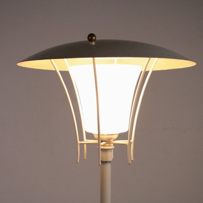 Stehlampe aus Metall und Glas Vintage Italien 60er Jahre