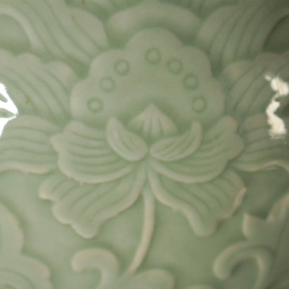 Celadon Porcelain Vase Manufactured in China 20th Century