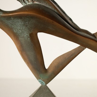 Bronze Sculpture by Amedeo Fiorese Ballerina 20th Century
