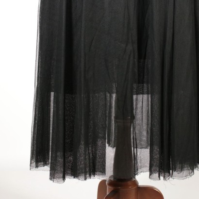 Vintage vestido en Tul Negro