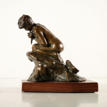 Fisher Bronze Sculpture by Vincenzo Gemito Italy 20th Century