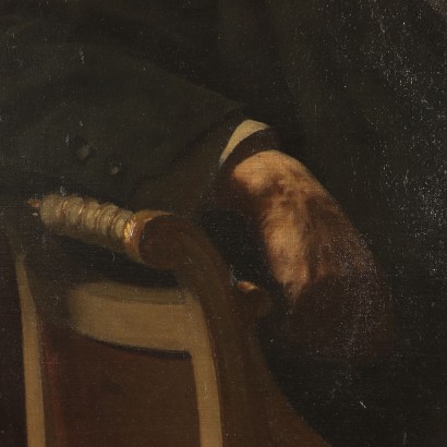 Portrait eines Mannes Gemälde 19. Jahrhundert