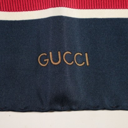 Foulard de Gucci Vintage con Cintas