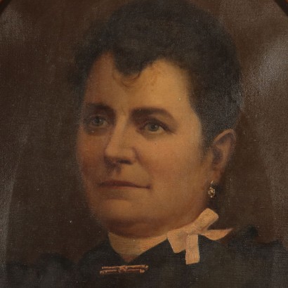 Portrait einer Frau Gemälde 19. Jahrhundert