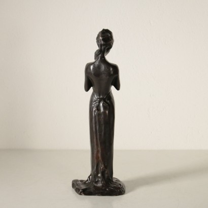 Sculpture Bronzee Fille avec une Tresse Paul Troubetzkoy '900