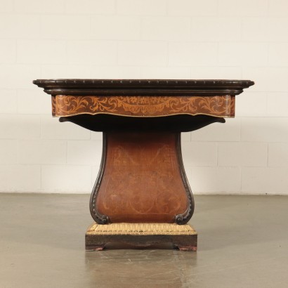 Inlaid Revival Table with Gilding Italy 20th Century