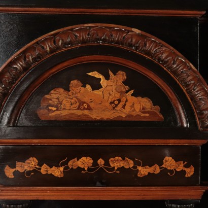 Eindrucksvolles Kabinett mit Inlays Ebenholz Italien 19. Jahrhundert