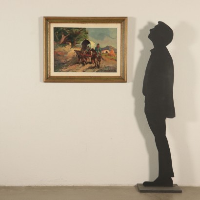 Landschaft mit Figuren Gemälde von Carlo Domenici Butteri Cowboys
