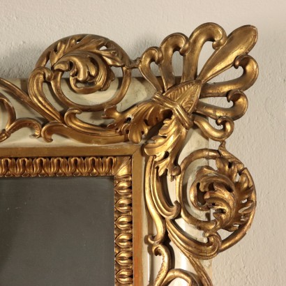 Lacquered and Gilded Mirror Frame