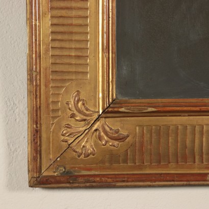 Miroir Bois doré Fabriqué en Italie Fin '800