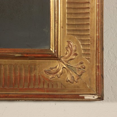 Miroir Bois doré Fabriqué en Italie Fin '800