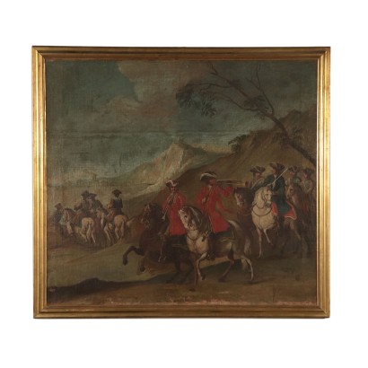 Landscape with Marching Knights