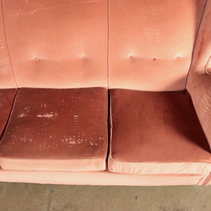 Canapé dans le Style de Paolo Buffa Velours Italie Années 50