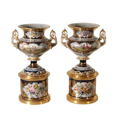 Paire de Vases Céramique France '800