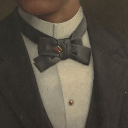 Portrait d'Homme Enrico Benzoni Huile sur Toile 1899