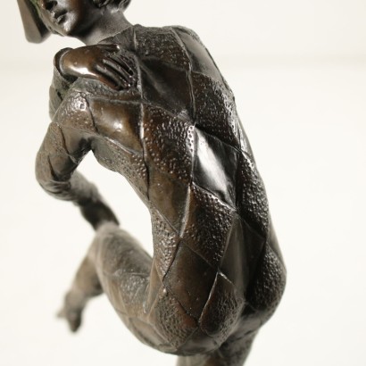 Sculpture Bronze Marbre noir Fabriqué en France '900