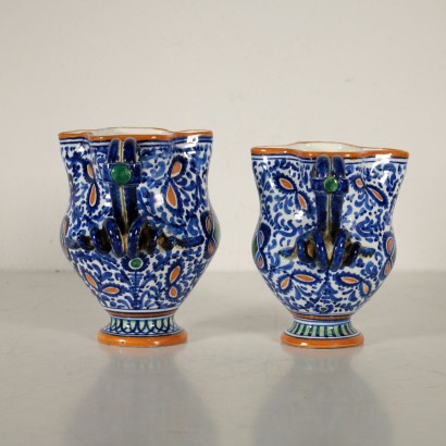 Pair of Vases Ghirla Ceramic Italy 20th Century
