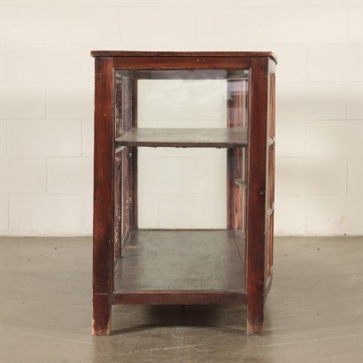 Display Cabinet Softwood Glass Vintage Italy 1940s
